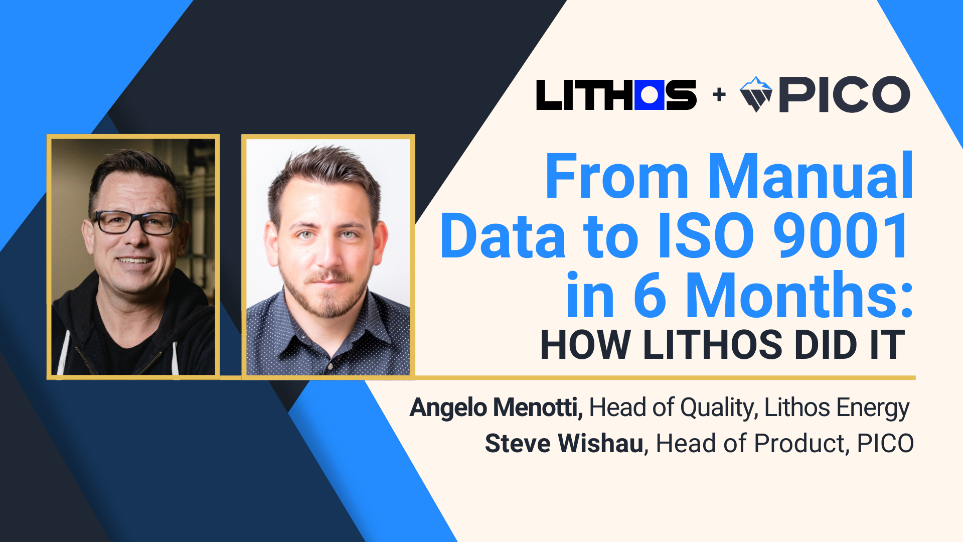 Join our discussion with Lithos Energy to see how they use PICO to prove product quality