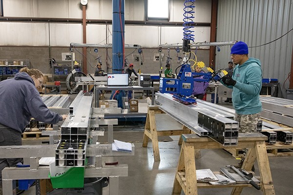 The assembly area at Pollington Machine Tool relies on Pico MES