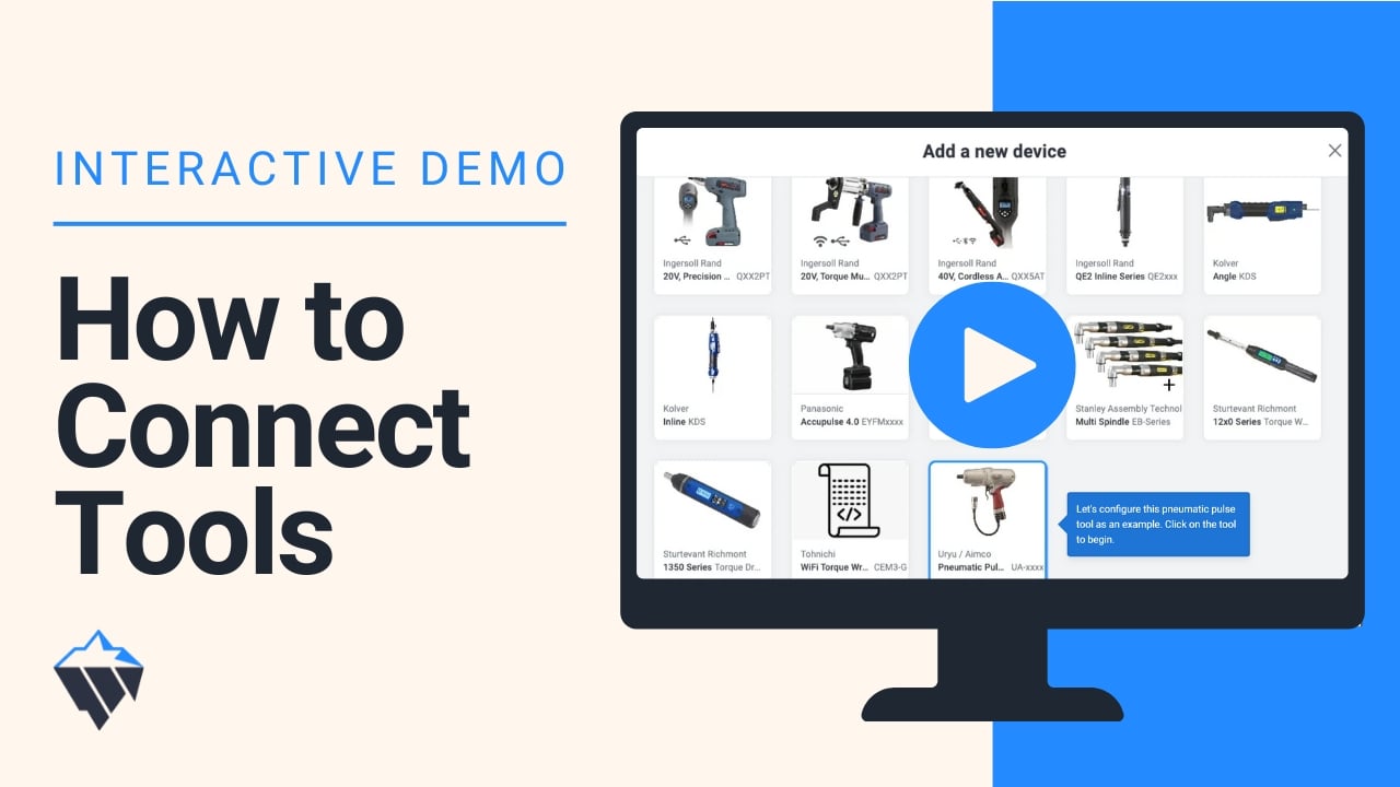 Interactive demo on how to connect tools to Pico MES